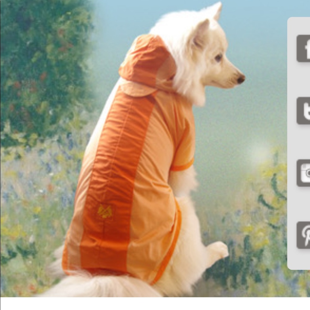 NWT La Maison De Puppy Raincoat/Windbreaker - M